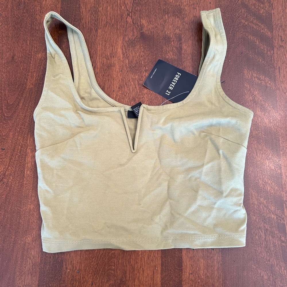 Forever 21 Green Tank Top Size Small